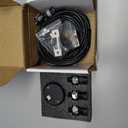 Air Bag Pressure Gauge Three Digital Display 0-232PSI (16BAR) for Air Ride Suspension System with 3PCS 1/8NPT Electrical Sensors with 1/8NPT to 1/4NPT Fitting 2-1/16" (52mm) White LED