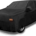 X AUTOHAUX SUV Car Cover for Chevrolet Tahoe 4 Door 2007-2024 Outdoor Waterproof Sun Rain Dust Wind Snow Protection 190T PU W/Driver Door Zipper Black