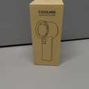 Rican Handheld Portable Hand Fan with Air Cooling Cooler High Speed Rechargeable Power Electric USB Personal Hand Held Turbo Small Mini Pocket for Outdoor Travel (Grey)