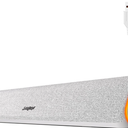 SOULION R50 Bluetooth Computer Speakers, USB Powered Pc Speakers for Desktop Monitor, 3.5mm Wired & Colorful LED Lights, Surround Sound Soundbar for Computer Laptop, White