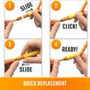 FlexiSnake Drain Weasel Refill - Sink Snake Hair Clog Remover Tool, Sink, Pipe, Bathroom, Bathtub Drain Cleaner, 18-inch Long Flexible Disposable Wands, Made in The USA, 10 Pack