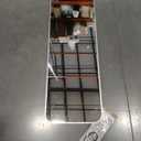 47x14 Mirror Full Body Length Door Hanging/Rope Hang/Wall Mounted Metal Frame Rectangle Mirrors for Bedroom Bathroom Dressing Living Room 47 inch Silver