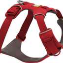 Ruffwear, Front Range Dog Harness, Reflective Soft Padded Everyday Harness with Dual Leash Clips, Adjustable and Lightweight Fit for Training or Walking for All Dogs, Red Canyon, Medium