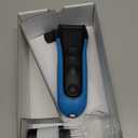 Braun Electric Series 3 Razor with Precision Trimmer, Rechargeable, Wet & Dry Foil Shaver for Men, Blue/Black, 4 Piece