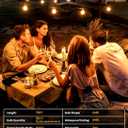 Brightown 75FT Solar String Lights Outdoor with Remote and 36 LED Shatterproof Bulbs, Dimmable & Timable, 3 Light Modes, Solar Patio String Lights Outdoor for Cafe, Garden, Deck, Outside Wedding