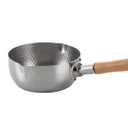 MARUYAMA GIKEN  KOURIKKA Yukihira Saucepan 18 cm (7.0 inchi), 1.8 quart KRY-18 Stainless Steel Traditional Japanese Saucepan Wood Handle  MADE IN JAPAN