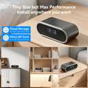 4K HD Wireless WiFi Security Camera, Nanny Cam for Home, Indoor Camera with Clock with App Control, AI Motion Detection, Loop Recording, Night Vision, Local & Cloud Storage, Easy to Use