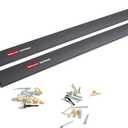 Rubbermaid FastTrack Wall Mounted Storage and Organization System Rail, Horizontal 48", 2-Pack, Holds up to 1,750 pounds Each Rail, for Home/Garage Storage and Organization (48" Rail 2-Pack)