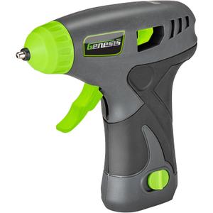 Genesis GLGG08B Cordless Hot Glue with Glue Sticks, Rechargeable Removable Battery, Rapid Heat-Up, Charger and 2 Year