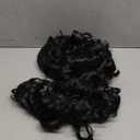 Spooktacular Creations Men's Black Pirate Wig with 1 Mustache Halloween Wig for Adults Cosplay Party Accessories