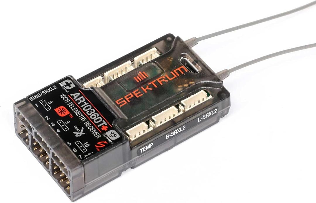 Spektrum AR10360T+ 10 Channel AS3X+ & Safe Telemetry Receiver, SPM-1034