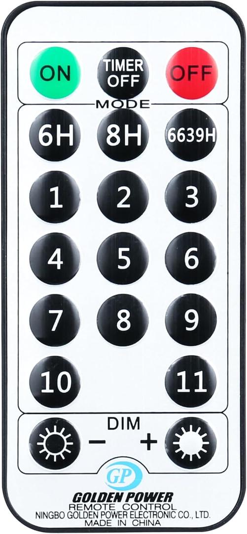 Brizled 19 Keys Wireless Remote Contoller for 11 Functions Color Changing Christmas Lights