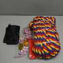 Tug of War Rope 60FT Outdoor Yard Games for Kids and Adults, Field Day Family Reunion Birthday Party Games,Carnival Game, Outside Backyard Lawn Yard Games Fun for Team Building Activities, Tricolor