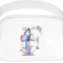 Simikol Initail Letter Personalized Belt Bag Cute Crossbody Bags for Women Fashion Waist Packs Letter A-T Waterproof Running Workout Hiking Travel Fanny Pack, F