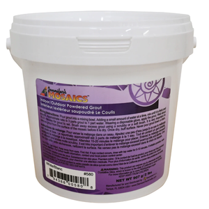 White Powdered (Sanded) Grout - 2 LBS