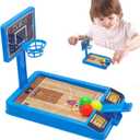 Table Basketball Game Toys,Handheld Leisure Sports Desktop Playset with Mini Ball | Party Fun Catapult Basketball Catapult Court Table Game Snud for Adults and Kids