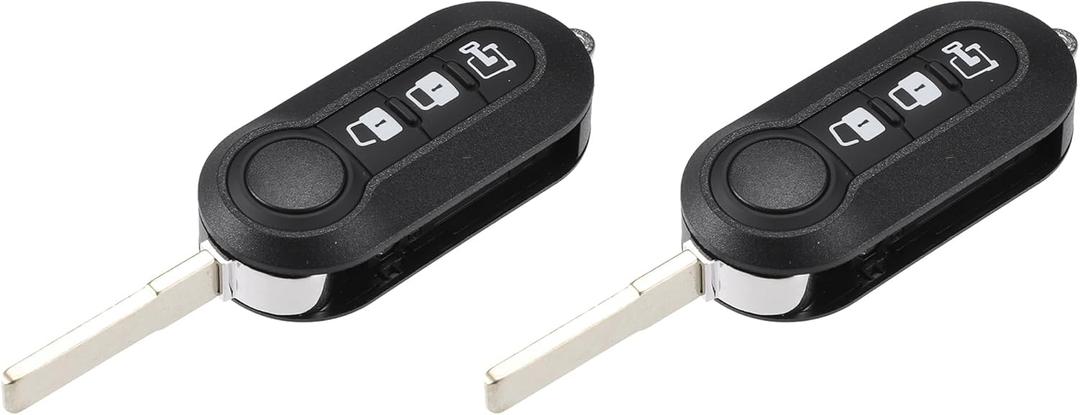ACROPIX 433 MHz Key Fob Keyless Entry Remote Fit for Ram ProMaster 1500 2500 3500 for Fiat RX2TRF198 - Pack of 2 Black