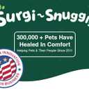 SurgiSnuggly Veterinary Invented Dog Surgical Recovery Suit for Female Spay or Male Dogs Neuters,Cone Alternative, Original Dog Onesie Bodysuit for After Surgery Medium Dogs Red