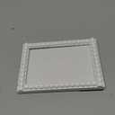 4x6 Picture Frame Set of 4, White Beaded Photo Frames Display Pictures 4x6 Without Mat, Multi Photo Frames Collage For Wall or Tabletop Decor