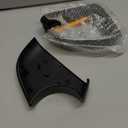 Fits For Tesla Model Y Right Passenger Side Wing Mirror Cover and Mirror Frame Set Rearview Lower Holder Tray Cap Housing 2021-2024, Right Side, Black