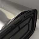NINESTARS DZT-50-28 Automatic Touchless Motion Sensor Rectangular Trash Can, 13 Gal, Black Trim