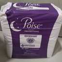 Poise Overnight Incontinence & Postpartum Pads for Bladder Leaks, 8 Drop Extra Coverage, 96 Count