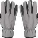 Heat Logic Thermal Winter Gloves, Touchscreen Compatible with Fleece Lining For Cold Weather, Water-Resistant Hiking Gloves (Gray, M)