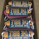 Fun Express Multicolored Books of The Bible Information Cards Set - 12 Pieces - 6.5" x 2.5" - Engaging Educational Tools for Kids' Learning and Fun (Medium)