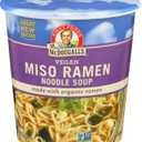 Dr. McDougall's Organic Miso Big Soup Cup, Garlic Ginger with Noodles, 1.9 oz BBD: 04-13-2027