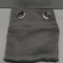 NICETOWN Kitchen Blackout Tiers Window Curtains Over Sink - Thermal Insulated Home Decor Small Blackout Grommet Winow Tiers for Short Window (52W by 24L with 1.2 inches Header, Grey, 2 Panels)