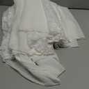 TIARALY Plus Size Formal Lace Dress Maxi V Neck A-line Chiffon Wedding Guest Prom Evening Gown Gala Elegant, White, 3XL