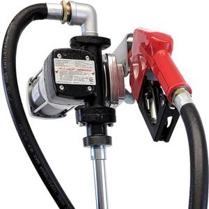 Macnaught Fuel Transfer Pump M3 120V, 15 GPM 3/4" High Flow Fuel Pump, Auto Shut-Off, Nozzle, Discharge Hose, Expandable to 36" Length, CSA Certified for Gasoline, Diesel, Kerosene, Mineral Spirits