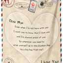 Ljfffxfdyyx Dear Mom Flannel Hug Blanket - 60"x50" Letter-Style Gift from Kids, Cozy Throw for Mother’s Day, Birthdays, Christmas, Always Proud of You Keepsake