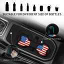 Car Cup Holder with Coaster, Center Console Cup Holder Insert for Jeep Wrangler JL Gladiator JT 2018–2025, Anti-Slip Cupholder for Jeep Accessories