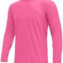 URBAN BUCK Neon High Visibility Lightweight Running Mens Shirt - Workout Swim UPF50+ Basic Short Sleeve Sun T-Shirt for Men Size XL