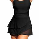 Daci One Piece Swimdress Swimsuits for Women Tummy Control Modest Swim Dresses Skirt Bathing Suit 2026, Large