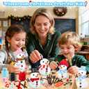 Shemira DIY Snowman Kit, Christmas Crafts for Kids, Modeling Air Dry Clay Craft Kits for Kids, DIY Christmas Ornaments Kits,Party Favors Stocking Stuffers (12)
