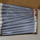 Macarrie 24 Packs Flameless Taper Candles Battery Operated Fake 11 Inch Long Candlelight LED Flameless Candlesticks Flickering Tapered for Spring Summer Wedding(Haze Blue)