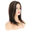 Baruisi Long Straight Brown Wigs for Women Middle Part Natural Looking Synthetic Cosplay Replacement Wig