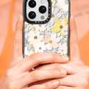 Bouvardia for iPhone 16 Pro Case, Cute Design for Women & Girls, Protective & Aesthetic, Floral Theme - Flowers Blossoming (Gray Bumper)