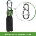 2-Pack 5ft Tree Swing Hanging Straps,800 LB Capacity Adjustable Nylon Heavy Duty Swing Ropes with Safer Lock Snap Carabiner for Hammock, Swing, Outdoor Camping and Aerial Yoga