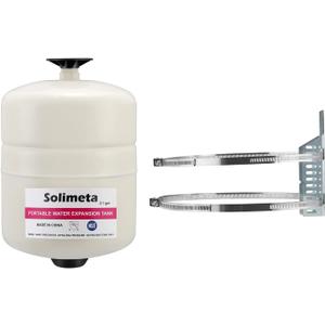 Solimeta 2.1 Gallon Potable Water Expansion Tank With Adjustable Wall Mounting Bracket