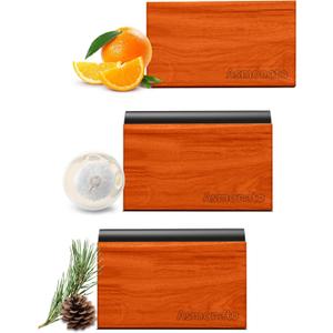 Car Air Freshener-The Original Wood Air Freshener for Visor Clip - Long Lasting Car Odor Eliminator and Scent Diffuser for Cabin, Truck & SUV-2 Metal Clips-Variety 3 Pack(Grove-Open Air-Pine)