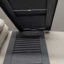 12"W x 26"H Mid-America Vinyl, TailorMade Cathedral Top Center Mullion, Open Louver Shutters, w/Installation Shutter-Lok's (Per Pair), 419 - Storm Cloud