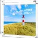 16x20 Clear Acrylic Wall Mount Floating Frameless Picture Frame,Clear Acrylic Photo Frame for Wall, Frameless Picture Frame Panel For Degree Certificate, artwork and family portraits-Pack of 2