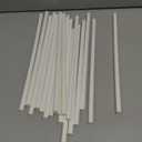 Cotton Candy Cones Penta Angel 24Pcs 11.8" Cotton Candy Holder Stick Paper Straw Cones for Birthday Wedding Party Candy Making (White-24pcs)