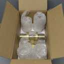 Wall Sconces Set of Two, Hardwired Brushed Gold Bathroom Sconces Wall Lighting with Clear Glass, Modern Sconces Wall Decor Set of 2 Bathroom Light fixtures for Mirror Hallway (Bulbs Not Included)