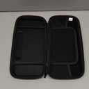 Orzly Carry Case Compatible with Nintendo Switch and New Switch OLED Console - Black Protective Hard Portable Travel Carry Case Shell Pouch with Pockets for Accessories and Games