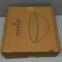 Mela Artisans 12-Inch Mango Wood Scalloped Bowl - Hand-Finished Decorative Serving and Fruit Bowl with Natural Grain for Kitchen Counter, Snacks, Desserts, Bread and Home Decor Centerpiece (Large (Single))