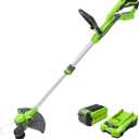Greenworks 40V Cordless 2-in-1 Trimmer Edger (Gen 2) - 13" Lawn Weed Wacker for Fence & Sidewalk , Lightweight Gas Trimmer Alternative with Auto Feed Spool , 2.0Ah Battery & Charger (40-Min Runtime)
